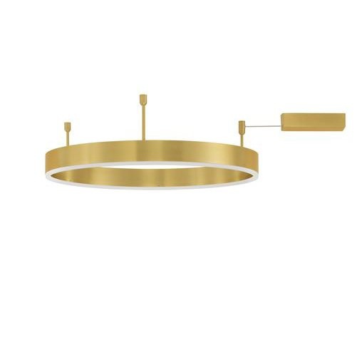 Lustra/Plafoniera LED dimabila design circular MOTIF bronz 60cm