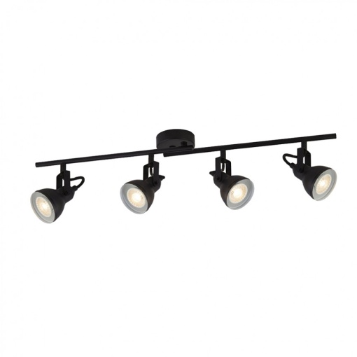 Lustra stil industrial cu 4 spoturi orientabile Focus 1544BK SRT