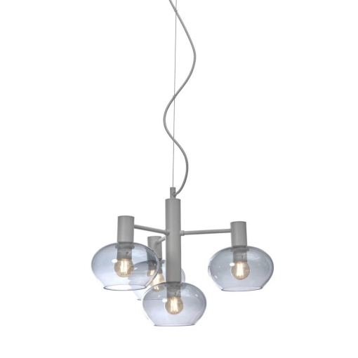 Lustra suspendata design decorativ Bologna 4L gradient/gri