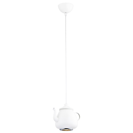 Pendul design decorativ in forma de ceainic JAMAJKA alb