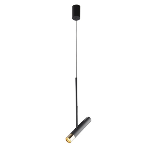 Pendul LED design minimalist Belle negru/auriu
