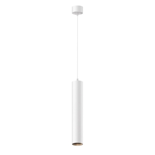 Pendul LED iluminat design tehnic FOCUS D-5,2cm alb
