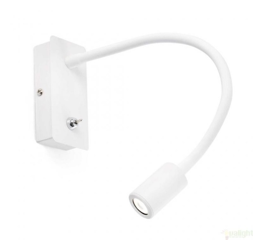 Aplica de perete alba reader LED flexibila, SAMI 41023