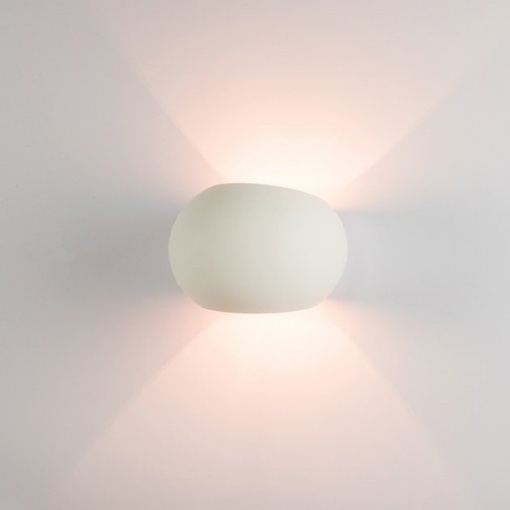 Aplica de perete cu lumina ambientala design modern Gypus alb 15cm