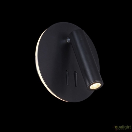Aplica moderna cu iluminat LED ambiental Ios 176, negru MYC176-WL-01-6W-B