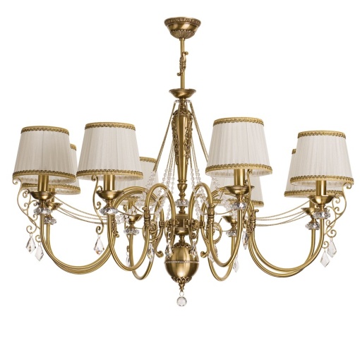 Candelabru 8 brate design clasic realizata manual, Cristal Swarovski Luca