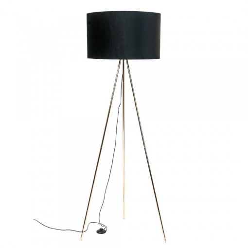 Lampadar cu trepied design modern INGA auriu/ negru H06-GD-BK ZL