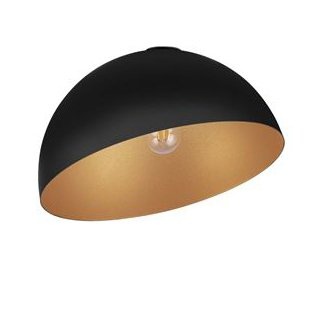 Lustra aplicata design decorativ GEA negru/auriu D-40cm