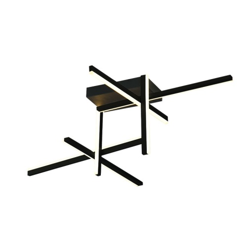 Lustra aplicata LED design liniar X-LIne negru