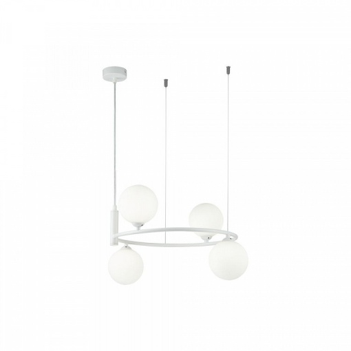 Lustra design modern cu 4 surse de lumina Ring alba MYMOD013PL-04W