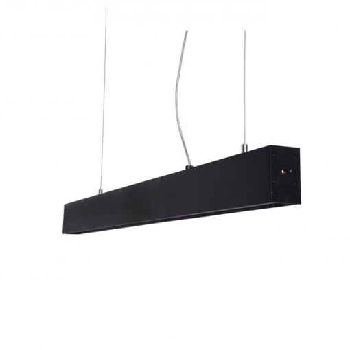 Lustra LED moderna design minimalist LINNEA 112cm neagra