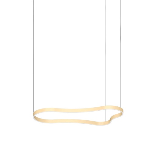 Lustra LED suspendata Waves-2 sp aurie