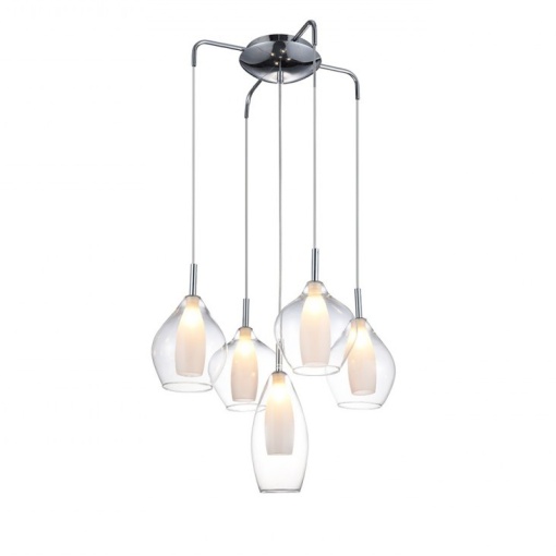 Lustra moderna AMBER MILANO 5 clar ZZ AZ3076