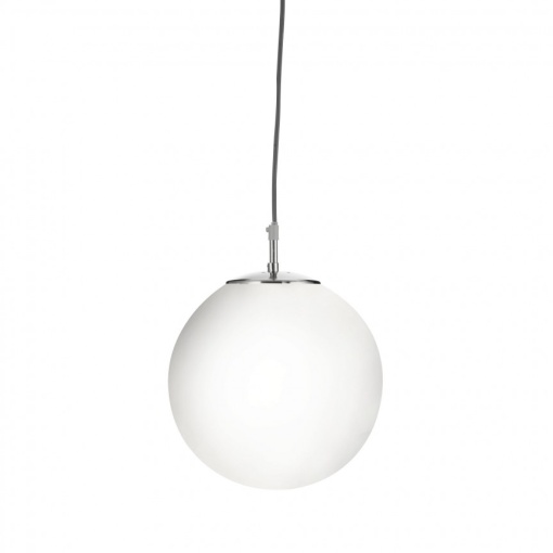Lustra / Pendul design modern 25cm Atom silver / opal 6066 SRT