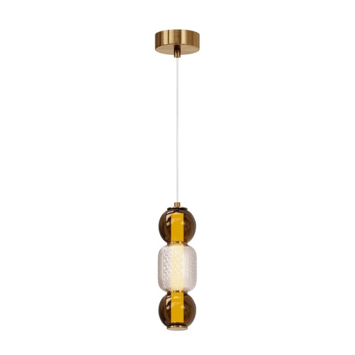 Pendul LED design modern decorativ Drop auriu
