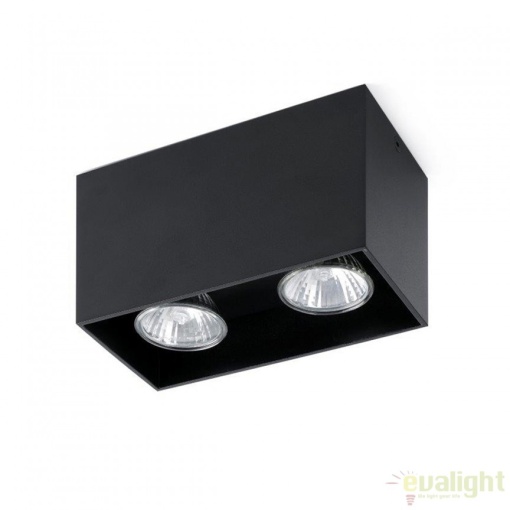 Plafoniera design modern minimalist TECTO-2 negru 63273