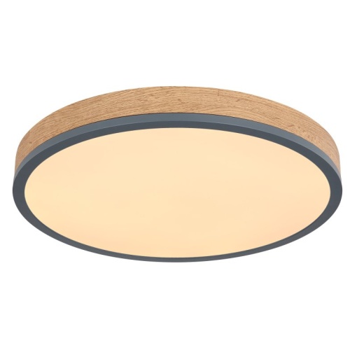 Plafoniera LED cu aspect lemn design slim DORO 45cm, 24W