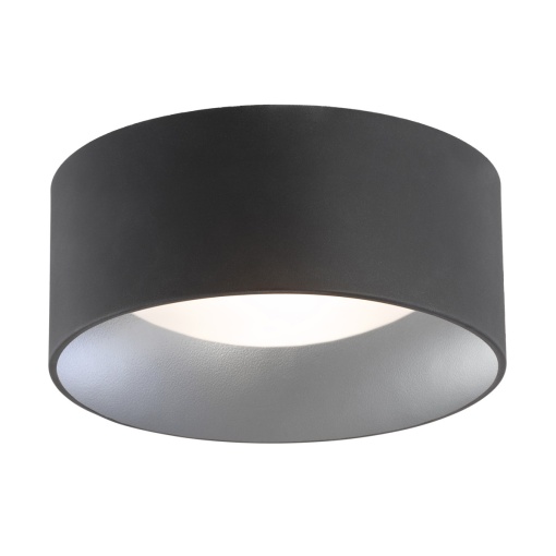 Plafoniera moderna design circular MOHITO negru/argintiu