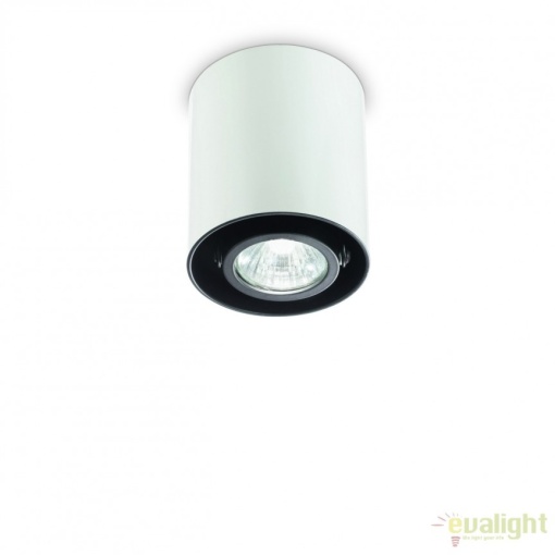 Plafoniera, Spot aplicat diametru 9cm, MOOD PL1 SMALL ROUND BIANCO 140841