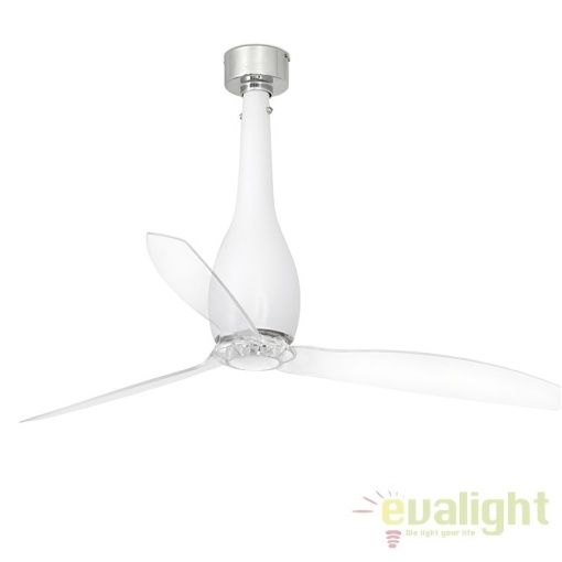Ventilator cu telecomanda ETERFAN alb mat/ transparent 32001