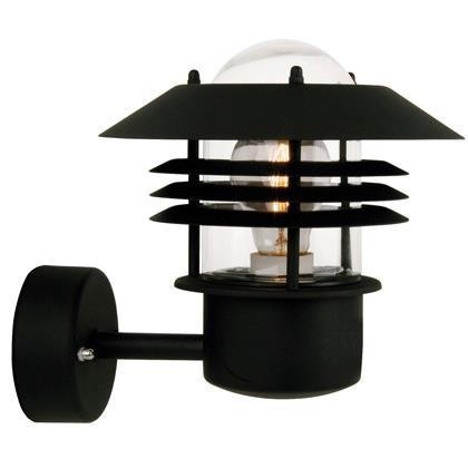 Aplica de perete exterior IP54 Vejers Up negru 25091003NL