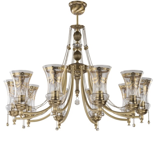 Candelabru 10 brate realizat manual Nico