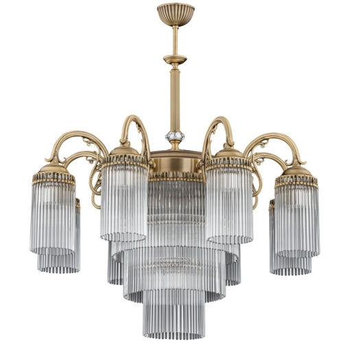 Candelabru 8 brate design clasic realizat manual Fiore