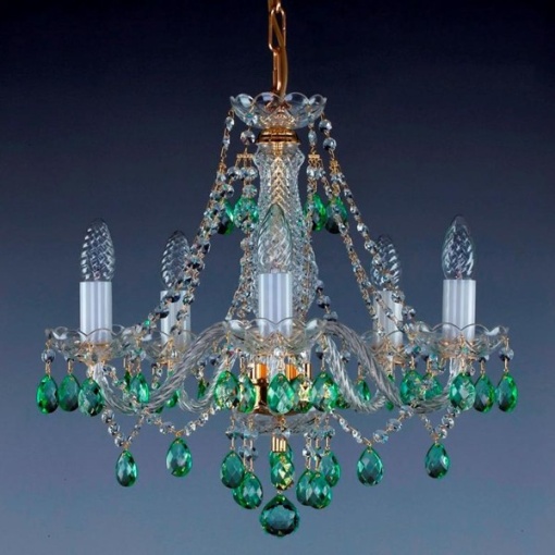 Candelabru cristal Bohemia 5 brate, diam. 48cm Magda V 5005 CE