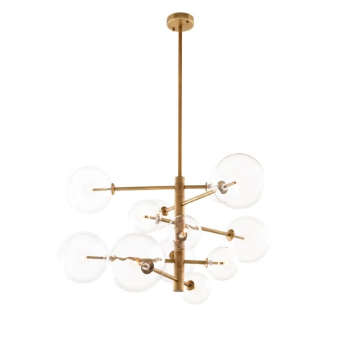 Candelabru deoasebit cu 12 surse de lumina Argento S alama antic 112077 HZ