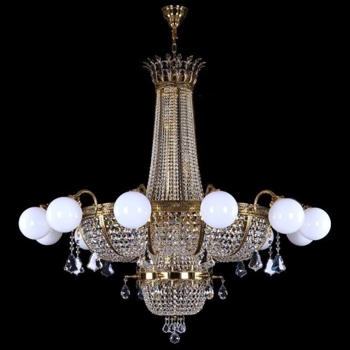 Candelabru dimensiuni mari XXL Cristal Bohemia Exclusive EURYDIKA