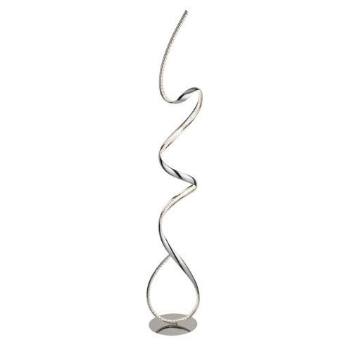 Lampa de podea LED moderna design cromat Twirls