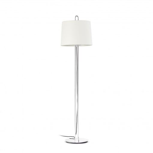 Lampadar / Lampa de podea moderna design elegant MONTREAL crom/alb