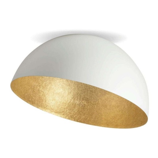 Lustra aplicata design decorativ Doris D-70cm alb/auriu