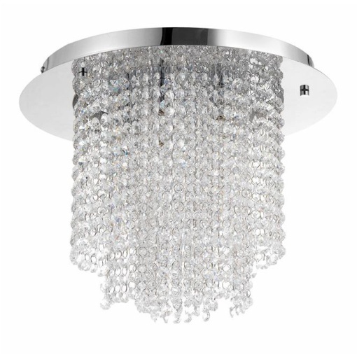 Lustra aplicata eleganta design modern Fontan, crom