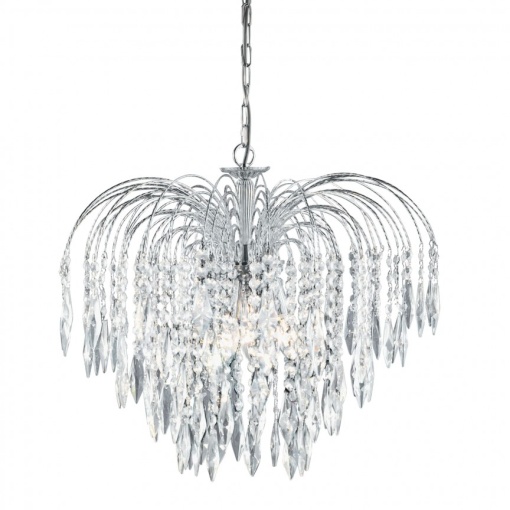 Lustra cristal suspendata design elegant Waterfall 5L 4175-5 SRT