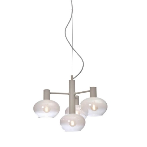 Lustra suspendata design decorativ Bologna 4L gradient/alb