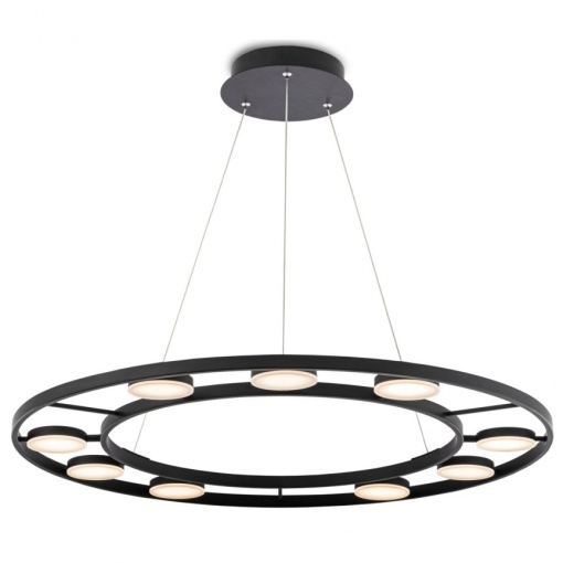 Lustra suspendata LED design tehnic Fad negru MYMOD070PL-L63B3K