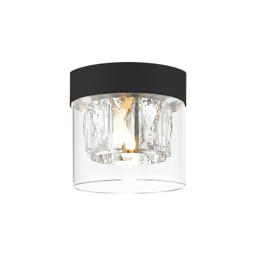 Spot aplicat design modern GEM negru mat C0389-01A-P7AC ZL