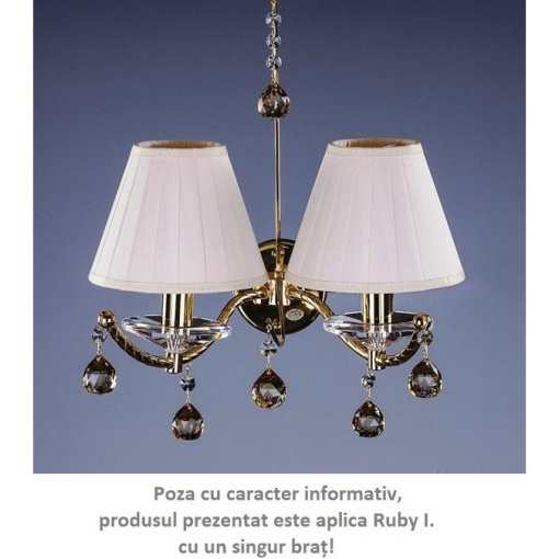 Aplica de perete Cristal Bohemia Exclusive Ruby I. CE