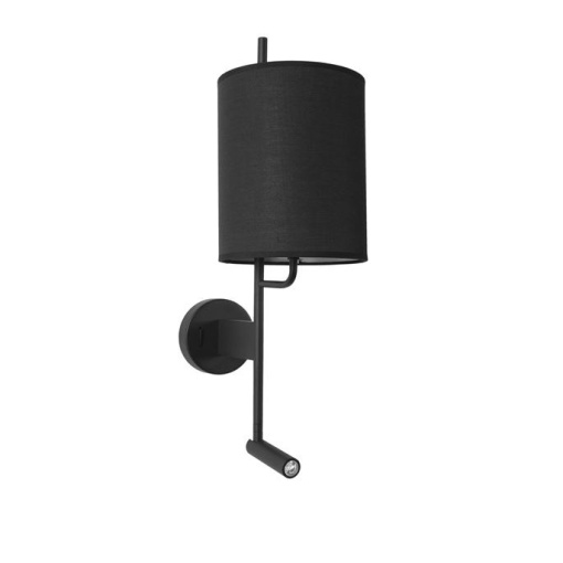 Aplica de perete moderna cu reader LED Yama neagra NVL-9180512