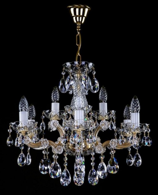 Candelabru Cristal Bohemia Exclusive 9 brate, diam.58cm MARIA TEREZIA 26 CE