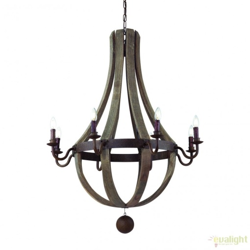 Candelabru design rustic deosebit cu 8 brate MILLENNIUM SP8 129709
