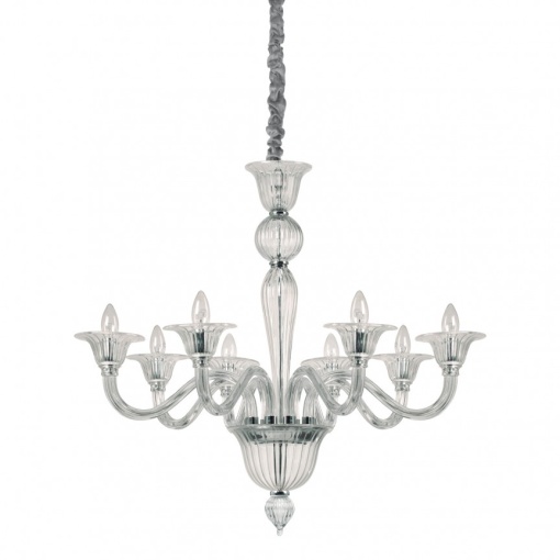 Candelabru elegant cu 8 brate BRIGITTA SP8 TRASPARENTE 199382 IDL