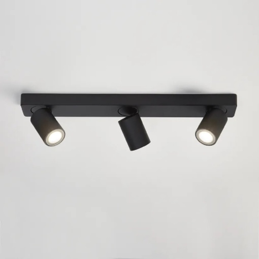 Corp aplicat cu 3 spoturi directionabile Moon 3 Bar, negru