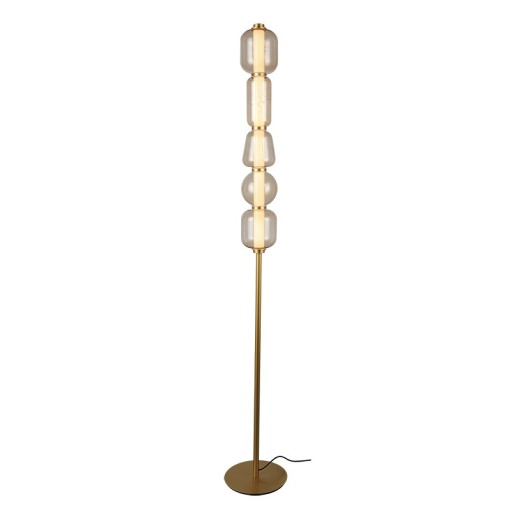 Lampadar, Lampa de podea design modern LED DECO auriu/ sampanie - Img 1