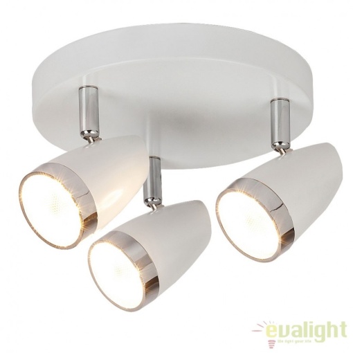 Lustra aplicata design modern alb 3 spoturi LED Karen 6668 RX