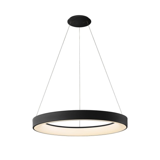 Lustra LED inteligenta design circular NISEKO II Black 50cm