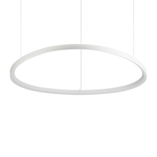 Lustra LED XXL suspendata design circular GEMINI SP D105 alba - Img 1