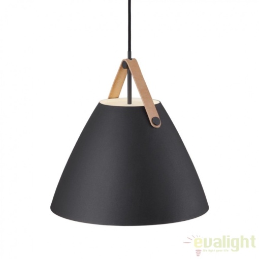 Lustra / Pendul design nordic Strap 36 negru 84343003 DFTP