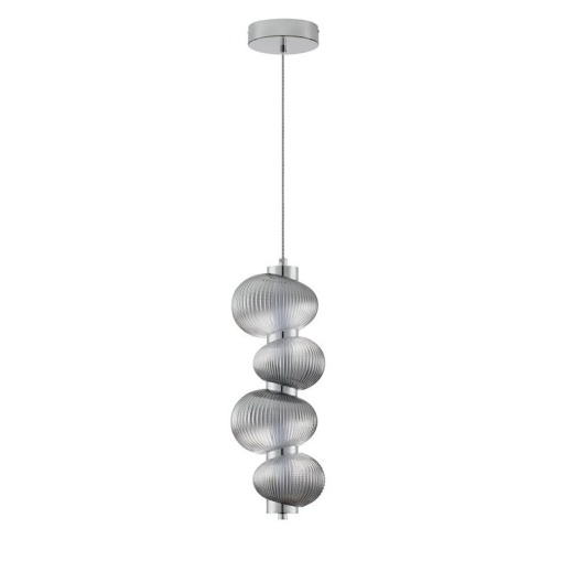 Lustra suspendata LED design modern Leda crom